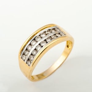 Χρυσό δαχτυλίδι με μπριγιάν Εκλεκτά Κοσμήματα