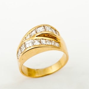 Χρυσό δαχτυλίδι με μπριγιάν VS1 Εκλεκτά Κοσμήματα
