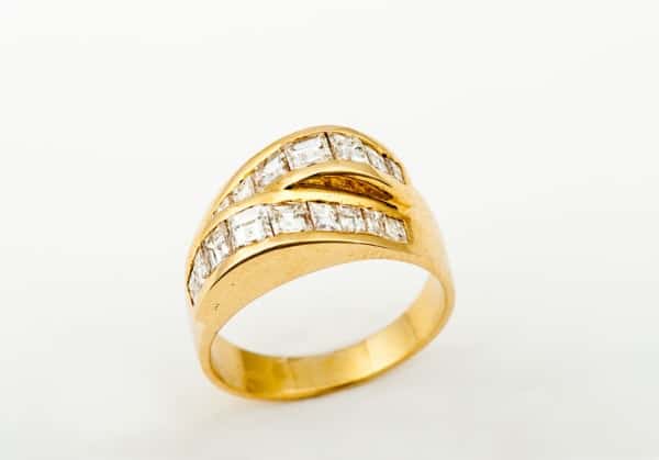Χρυσό δαχτυλίδι με μπριγιάν VS1 Εκλεκτά Κοσμήματα