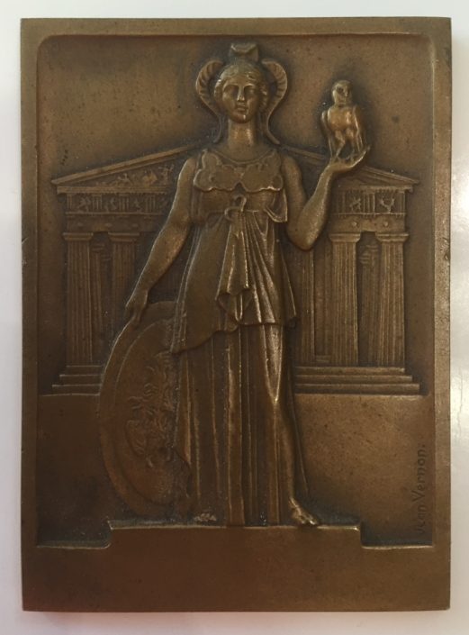 Χάλκινο αναμνηστικό μετάλλιο της Τράπεζας Αθηνών Αναμνηστικά Μετάλλια