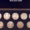 Αναμνηστική κασετίνα με 9 ασημένια μετάλλια , ΒΥΖΑΝΤΙΟΝ Αναμνηστικά Μετάλλια
