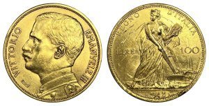 Italy Gold 100 Lire 1912, Vittorio Emanuele III Ξένα νομίσματα