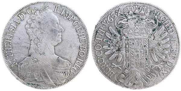 1765 Austria Maria Theresia Thaler Ξένα νομίσματα