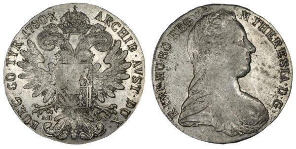 Austria , 1780 Thaler – Maria Theresia Ξένα Συλλεκτικά Νομίσματα