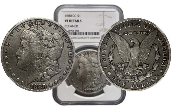 1880 CC 1$ VF details NGC Ξένα Συλλεκτικά Νομίσματα