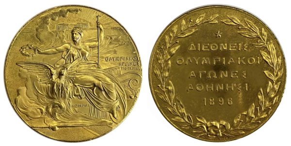Ελλάς 1896 χρυσό Μετάλλιο συμμετοχής, Ολυμπιακοί Αγώνες 1896 Αθήνα Αναμνηστικά Μετάλλια