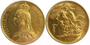 Μεγάλη Βρετανία 1887, 2λιρο , AU++ Συλλεκτικά Νομίσματα