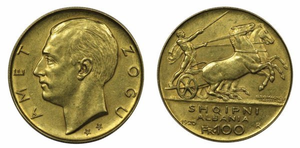 1926, 100 francs , gold , Albania , NGC MS61 Ξένα νομίσματα