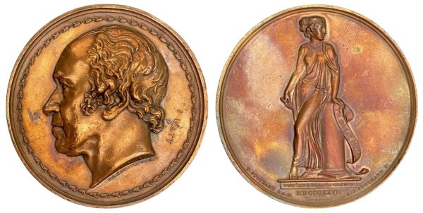 1827 James Watt commemorative medal Αναμνηστικά Μετάλλια