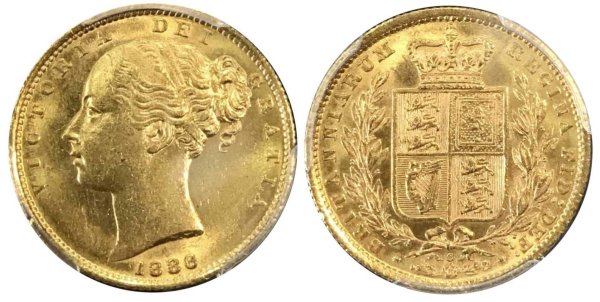 Australia 1886-S Sovereign MS62 PCGS Ξένα νομίσματα