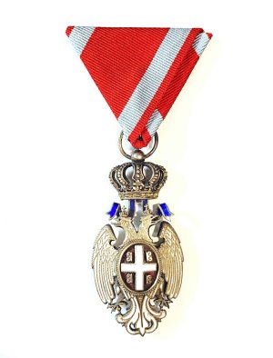 Serbia, Order of the White Eagle, 5th Class Knight, Type II Ξένα Παράσημα & Μετάλλια