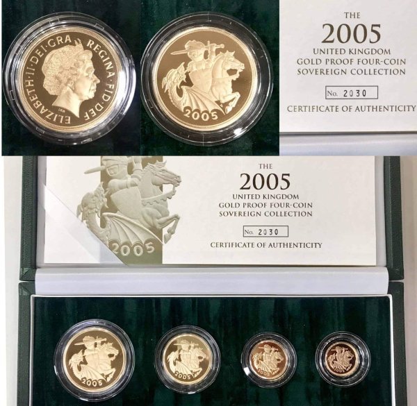 2005 Gold Proof Sovereign Four-Coin Collection Ξένα Συλλεκτικά Νομίσματα