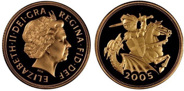 2005 gold sovereign Proof Ξένα νομίσματα