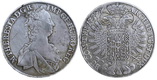 Austria 1757 Maria Theresia Thaler Ξένα Συλλεκτικά Νομίσματα