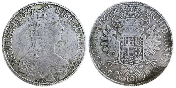 Austria 1765 Thaler Maria Theresia Ξένα Συλλεκτικά Νομίσματα