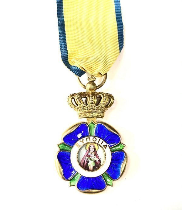 ΕΛΛΆΣ ΤΆΓΜΑ ΤΗΣ ΕΥΠΟΙΪ́ΑΣ, GREECE, KINGDOM. AN ORDER OF BENEFICENCE, GOLD CROSS Παράσημα - Στρατιωτικά μετάλλια - Τάγματα αριστείας