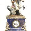 Πορσελάνινο επιτραπέζιο ρολόι με έφιππο Τούρκο 19ος Αντίκες & διάφορα