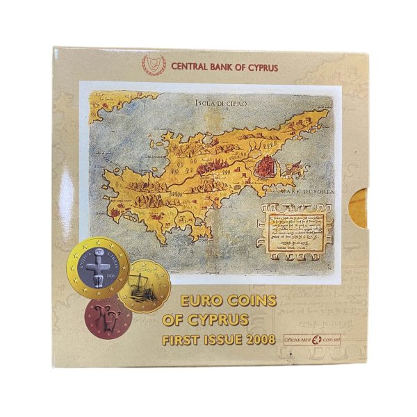 Cyprus 2008 Official Euro Coin Set Ευρώ Νομίσματα