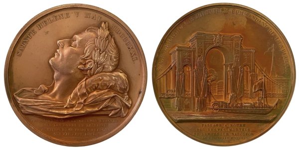 France Commemorative medal for the translation of the body of Napoleon to Rouen Αναμνηστικά Μετάλλια