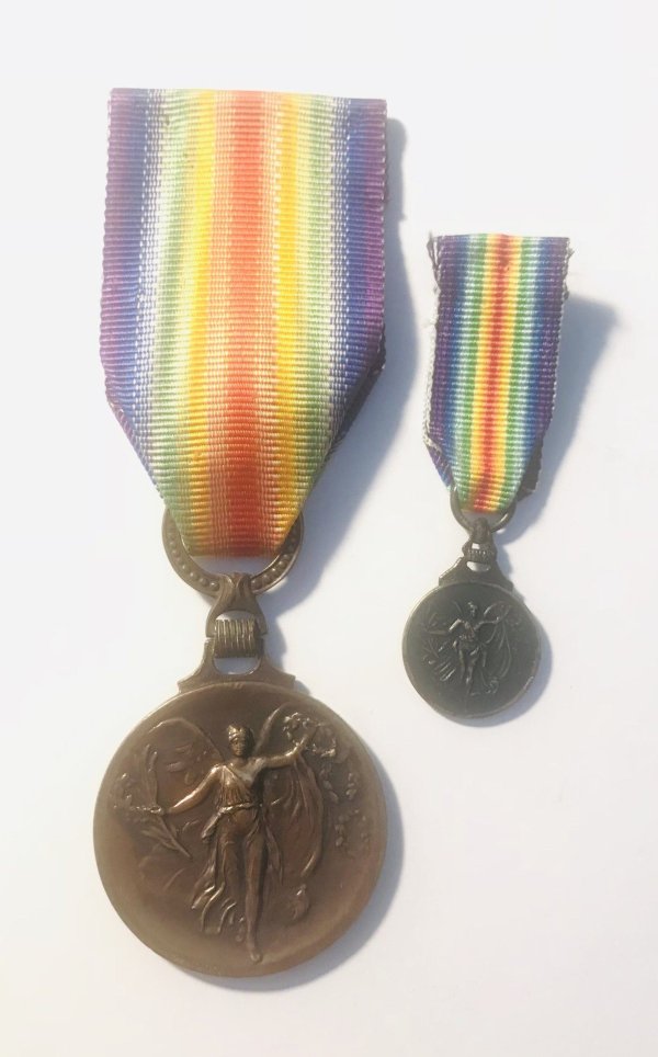 Διασυμμαχικό μετάλλιο νίκης με τη μινιατούρα του Παράσημα - Στρατιωτικά μετάλλια - Τάγματα αριστείας