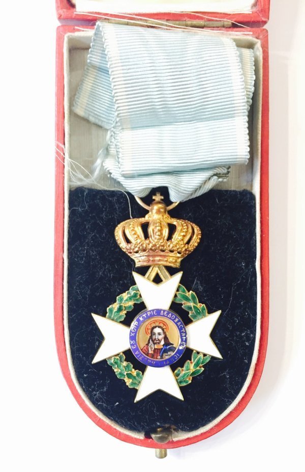 Ελλάς, χρυσός ιππότης Κ18, 4η τάξη, του Τάγματος του Σωτήρος Παράσημα - Στρατιωτικά μετάλλια - Τάγματα αριστείας