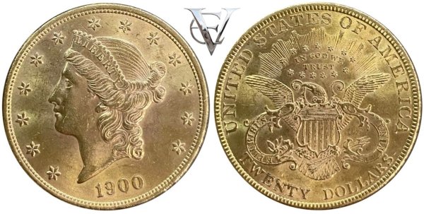 USA 20 Dollars Gold 1900 Liberty Double Eagle Ξένα Συλλεκτικά Νομίσματα