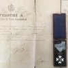 Τάγμα του Σωτήρος, αργυρός ιππότης,με απονομή και ευχαριστήρια επιστολή Παράσημα - Στρατιωτικά μετάλλια - Τάγματα αριστείας