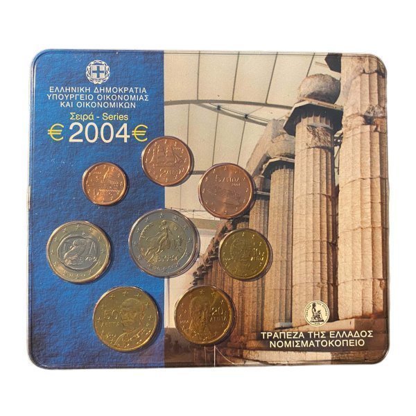 Ελλάδα blister σετ ευρώ νομίσματα 2004 Ευρώ Συλλεκτικά Νομίσματα