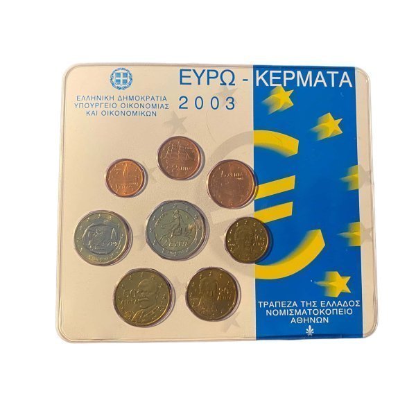 Ελλάδα blister σετ νομίσματα ευρώ 2003 Ευρώ Νομίσματα