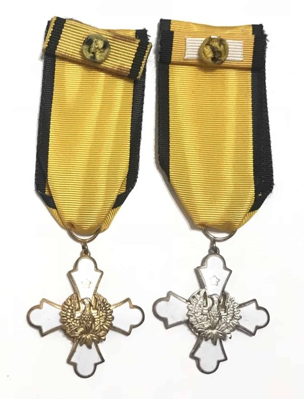 Τάγμα του Φοίνικος, 1974, χρυσός & αργυρός σταυρός Παράσημα - Στρατιωτικά μετάλλια - Τάγματα αριστείας