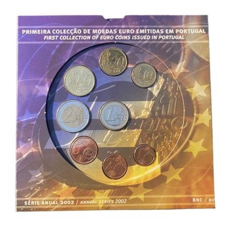Portugal 2002 Euro set Blister Ευρώ Συλλεκτικά Νομίσματα