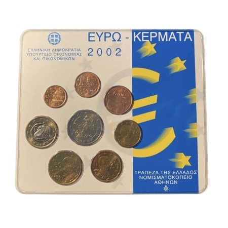 Ελλάδα blister , σετ ευρώ 2002 Ευρώ Συλλεκτικά Νομίσματα