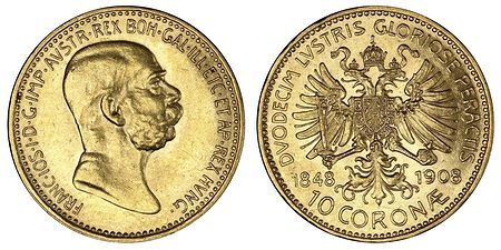 Austria 1908 gold 10 Corona – Franz Joseph I Ξένα Συλλεκτικά Νομίσματα
